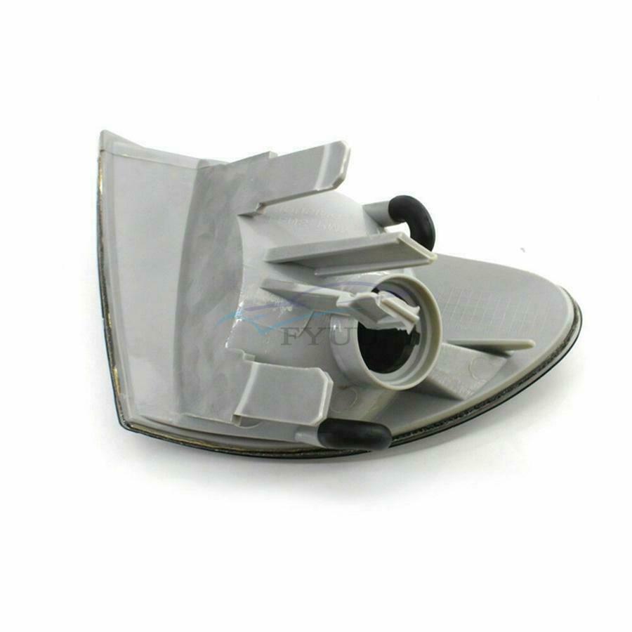 2 × Grey Shell Turn Signal Corner Lights Cover For BMW 3 Series E46 4 Door 99-01