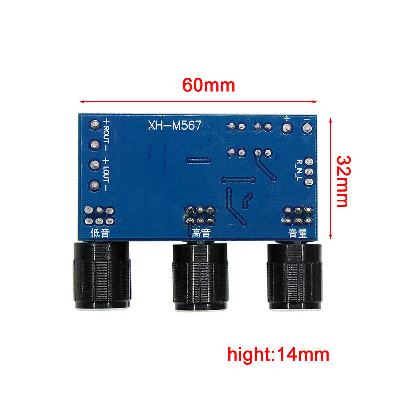 XH-M567 TPA3116D2 Dual Channel Digital Amplifier Board High Low Adjust 2X EADFA