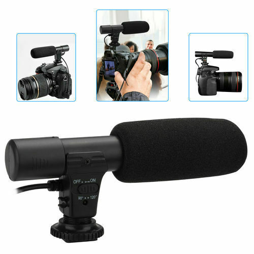 3.5mm External Stereo Microphone For DV Camcorder Phone Canon Nikon DSLR Camera