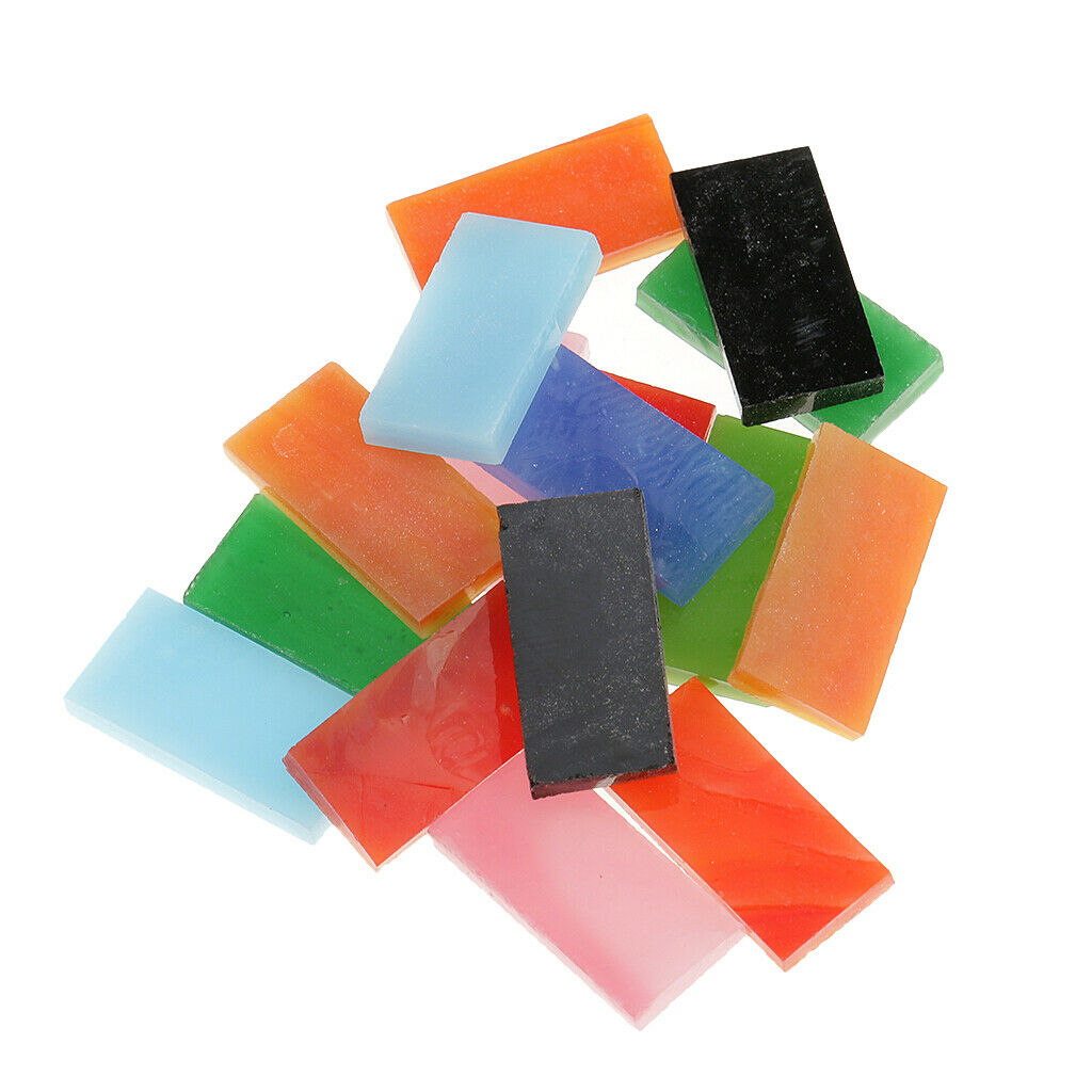 150pcs Multicolor Rectangle Glass Pieces Mosaic Tiles For Art Crafts 10x20mm