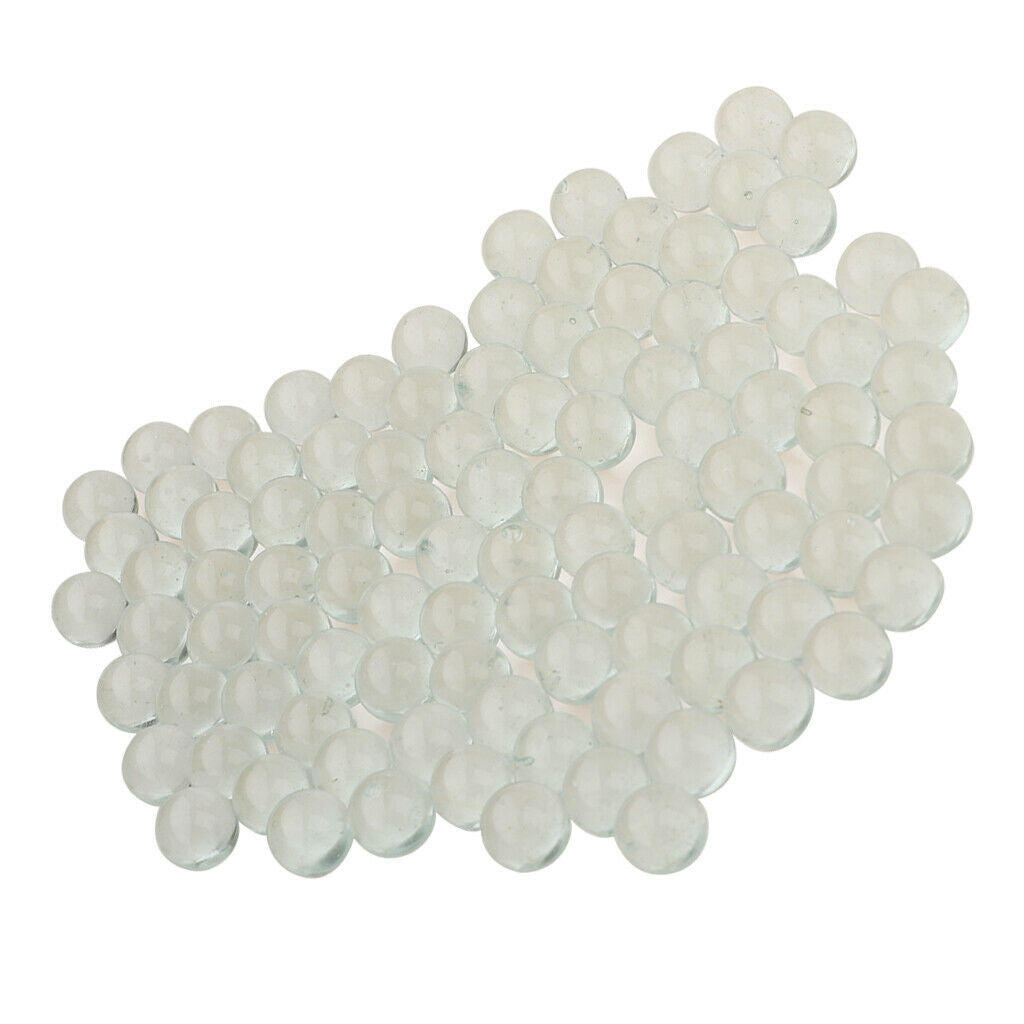 200 X 12mm Clear Glass Bubble Glass Marble For Vase Fish Tank Decor