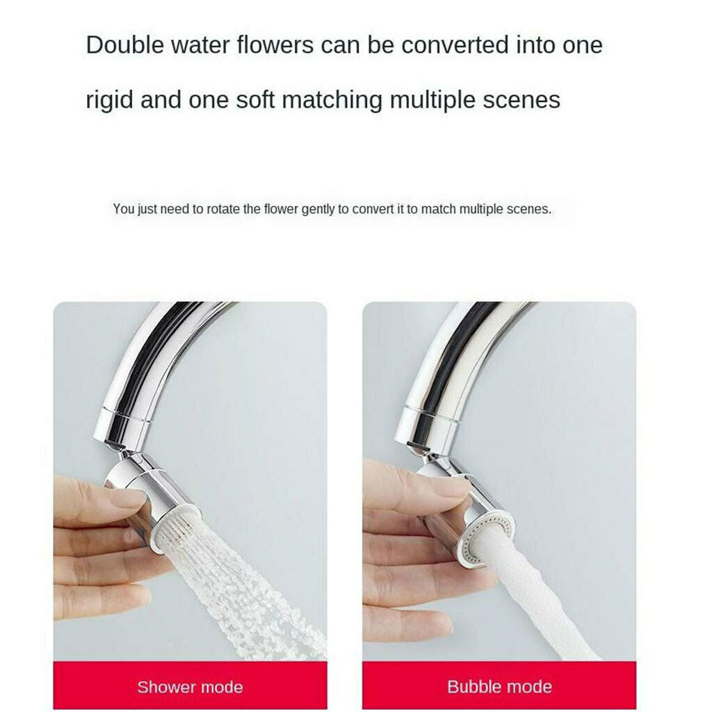 Tap Aerator Faucet Nozzle Bubbler Universal 2 Modes Adjustable Water Saving
