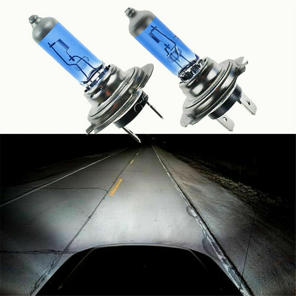 2*PCS H7 100W 12V 6000K Xenon Gas Halogen Headlight White Bright Light Lamp Bulb
