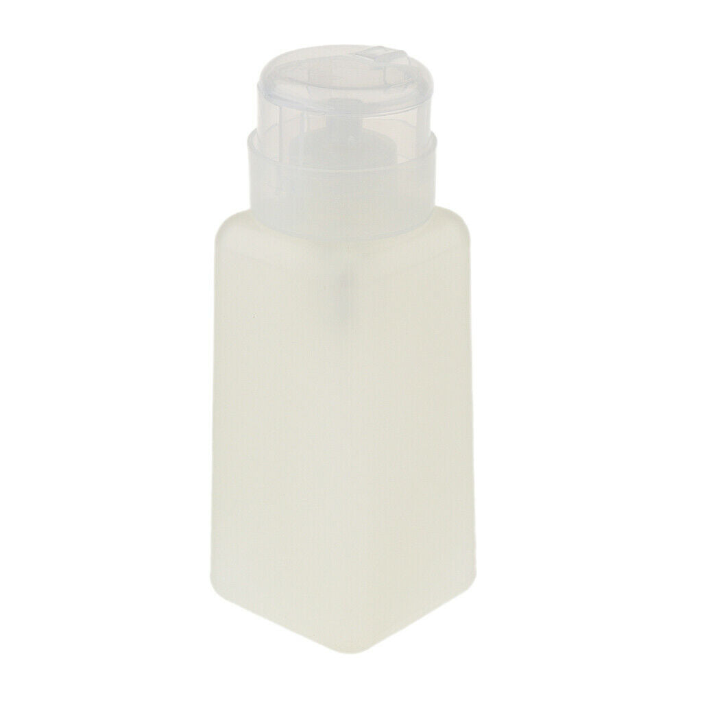 250ml Nail Art Tips Empty Dispenser Nail Remover Pump Bottle Clear Pump Head