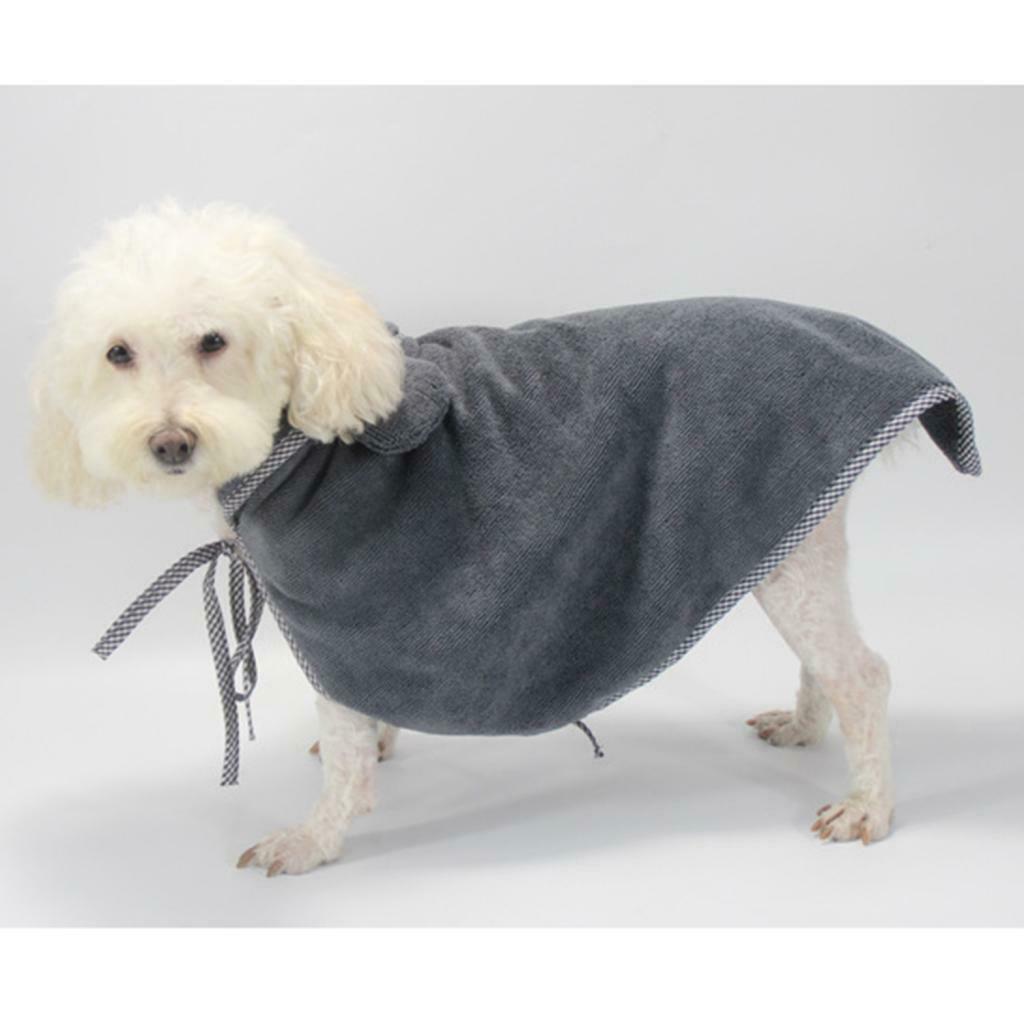 Pet Drying Towel Towel For Small Pet Dogs Cats Small Medium Cats Gray-S