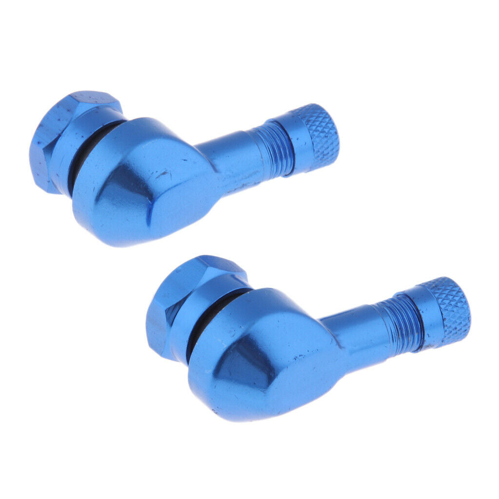4x CNC Valve Extenders Tire Stem Extension 90 Degree Wheel Adapters for Car