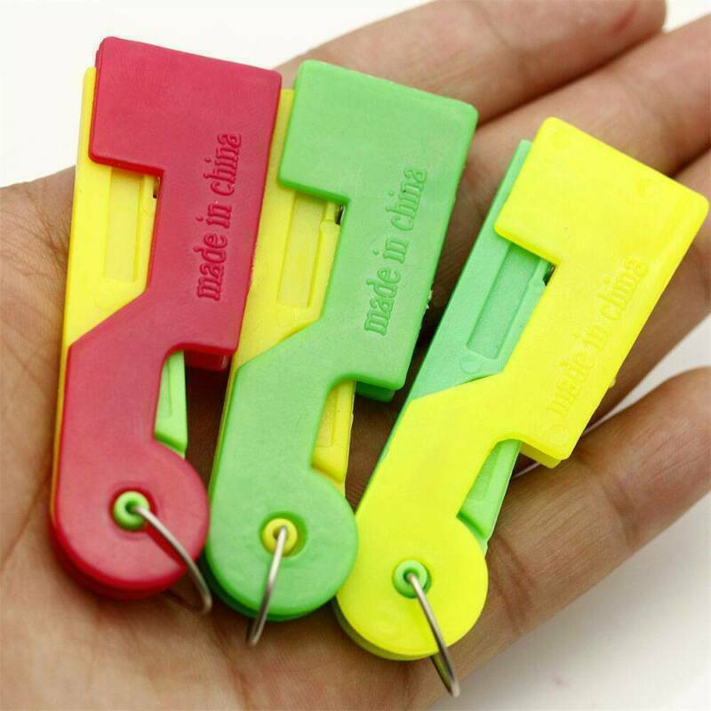 3Pcs Elderly Use Automatic Easy Sewing Needle Device Threader Thread Guide Tools