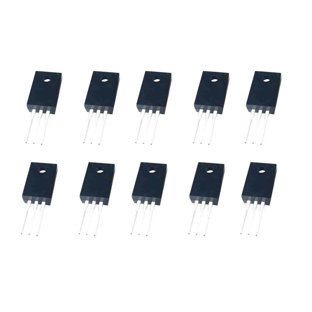 10x 4N60 N Channel MOSFET, 4A, 600V, to 220F for Switching Power Supplies