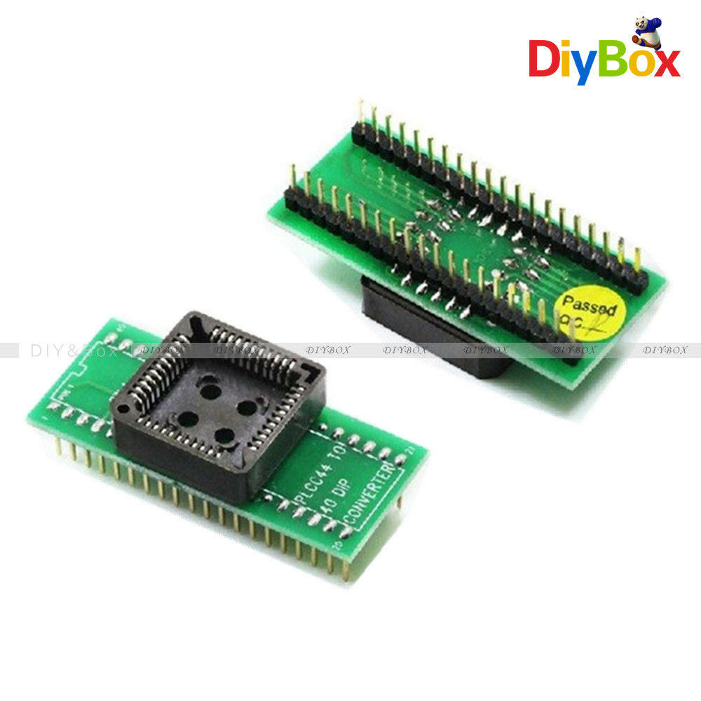 PLCC44 to DIP40 Universal Converter EZ Programmer Adapter chip Simple Socket