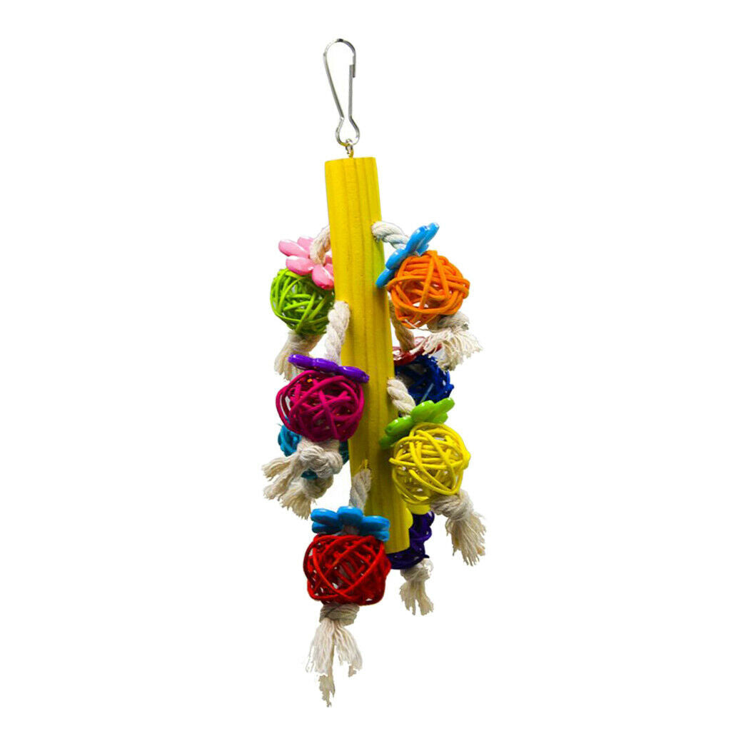 Parrots Chew Toys Birds Rattan Ball Toys For Medium Bird Finches Cockatoo