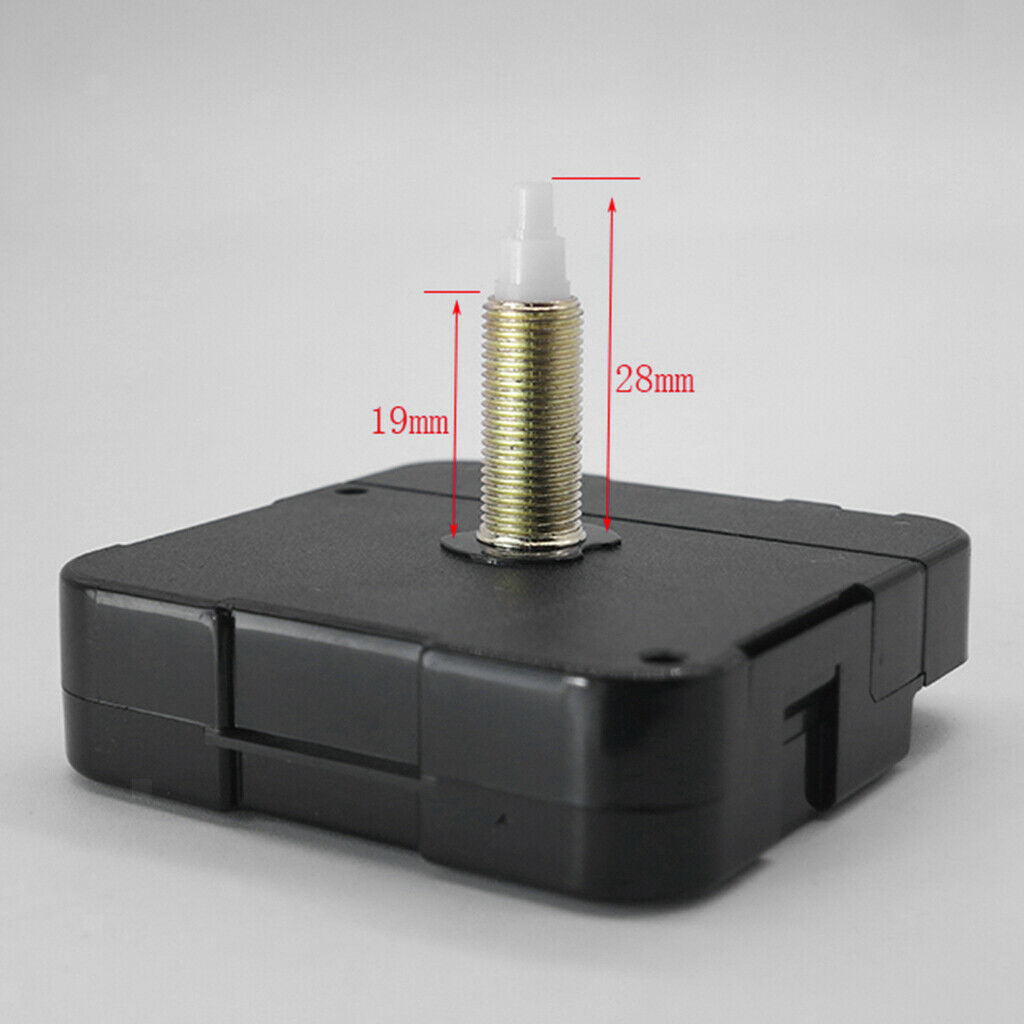 Quartz Wall Clock Mechanism Movement DIY Repair Parts Kit Long White Hands