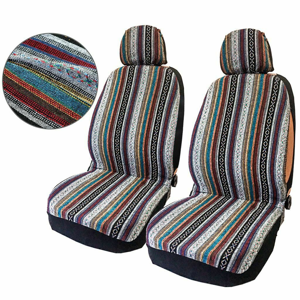 4pcs Car Seat Covers Detachable Headrest Full Set for Truck Protectors