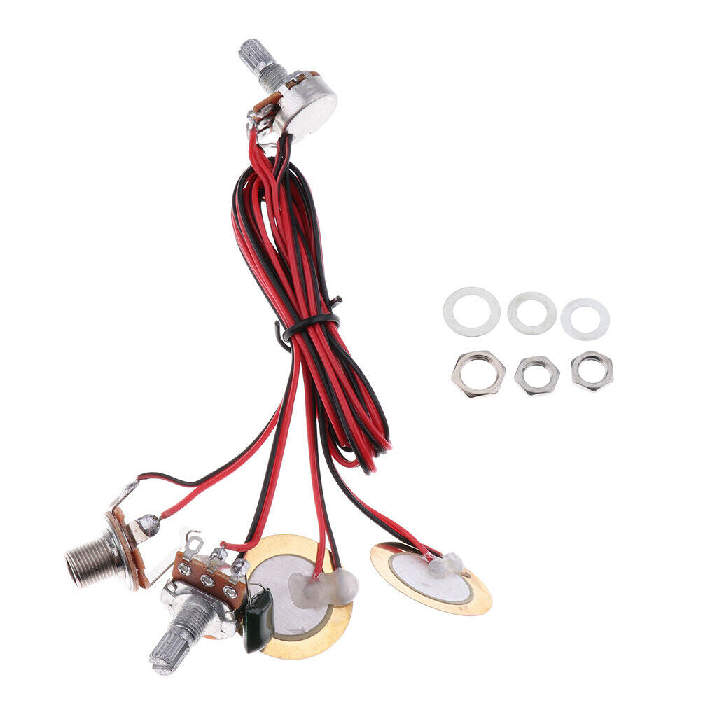 Acoustic Guitar Pickup Piezo Transducer with 6.35mm Jack for Guitar Ukulele