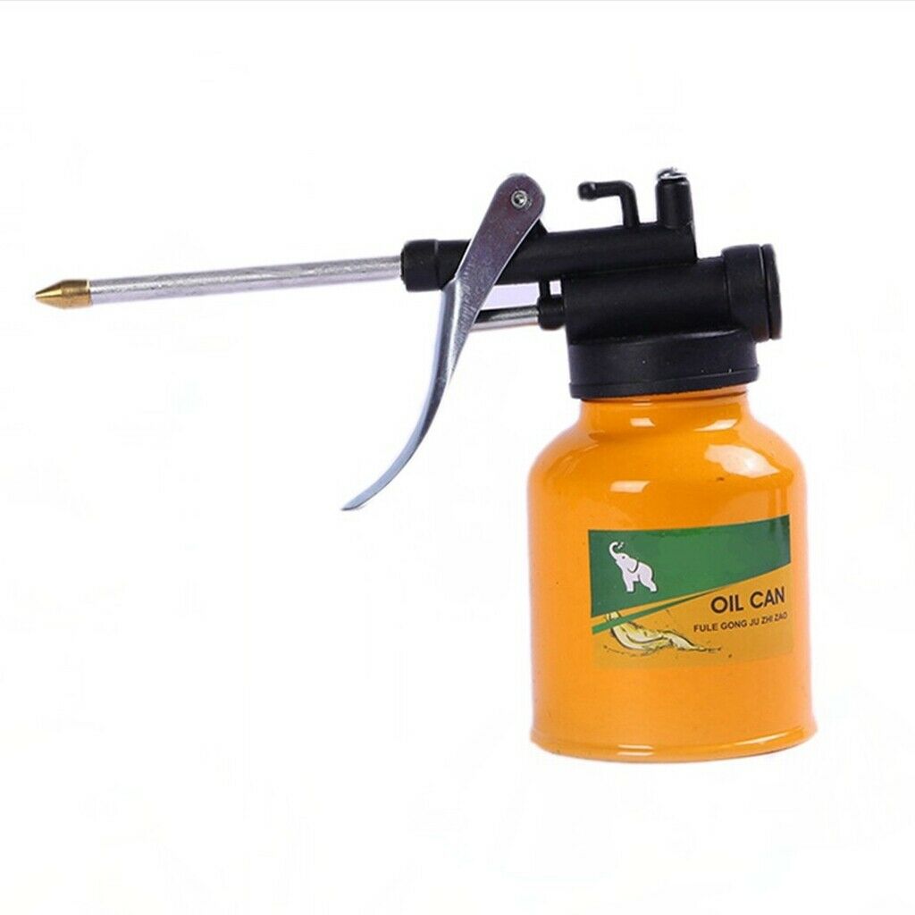 250ml Compact High Pressure Hand Pump Oiler Oil Pot Lubricant Spray Can