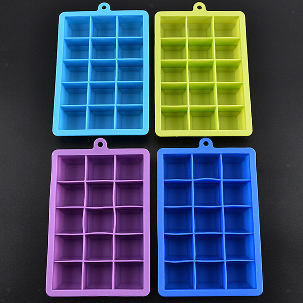 1x Ice Maker Cube Square Tray Molds   Cube Cocktail Chocolate Green
