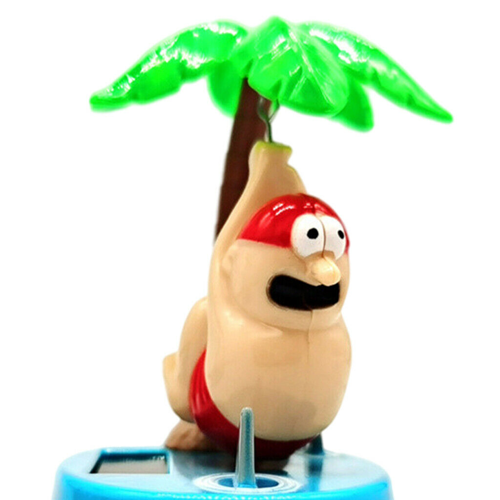 Plastic Solar Powered Animal Swinging Shark Home Dashboard Decor Gifts