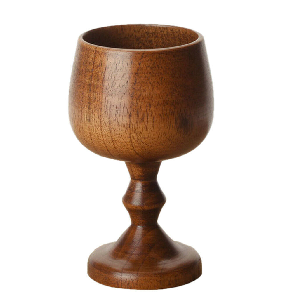 Handmade Bamboo Wood Beer Mug, Japanese Style Wooden Tumbler Cup Goblet Pint