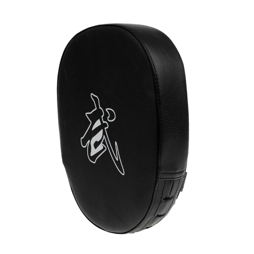 Thai Muay Boxing Pad Arm  + PU Hand Aim Mitts Pad Black