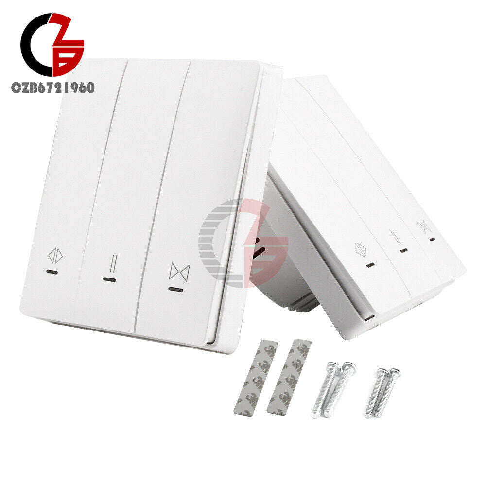 AC85-250V Smart Curtain Roller Shutter Motor switch With Remote Control Panel