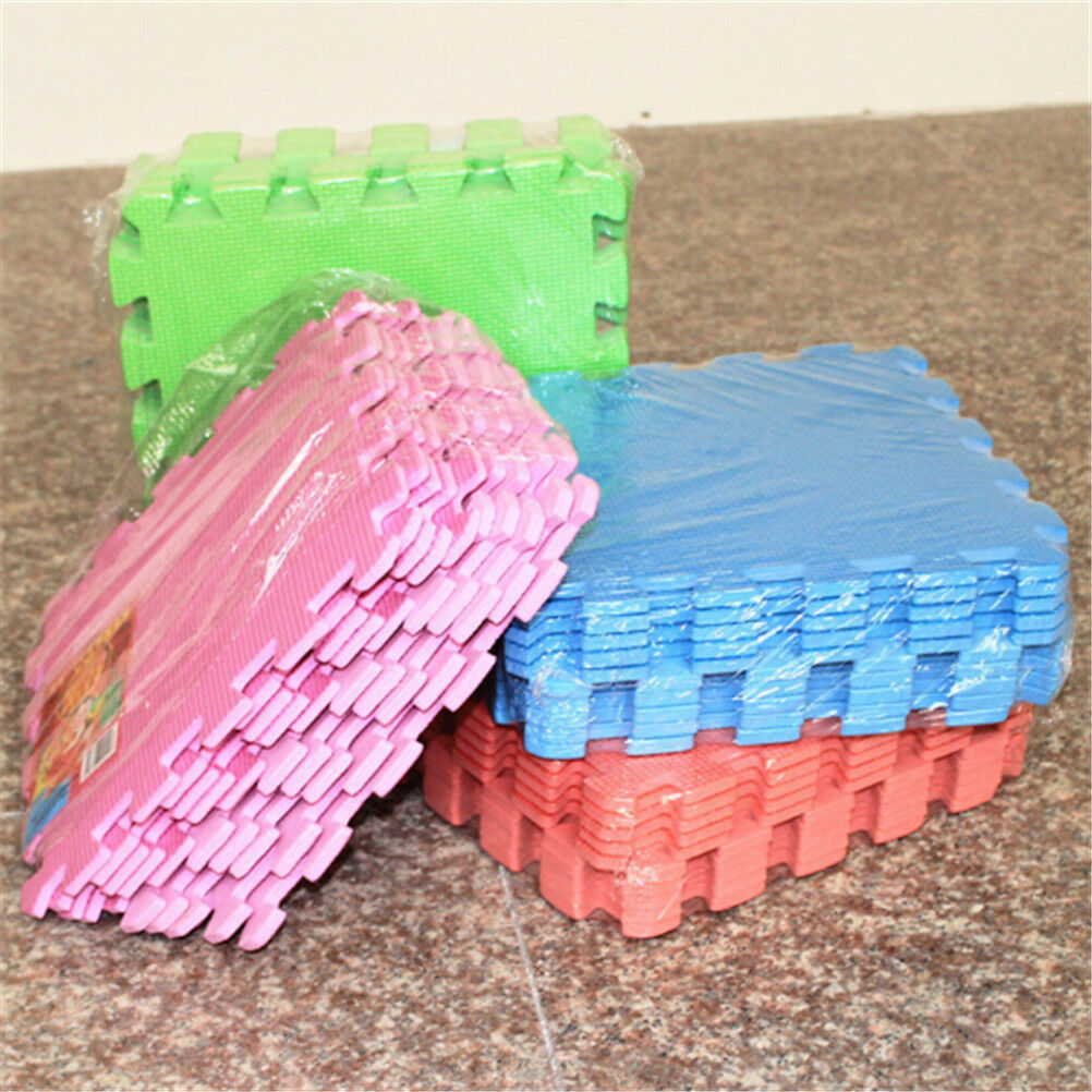10pcs Puzzle Floor Foam Gym Mats Thick Squares Tile Kid Play Pads HA BH _DD