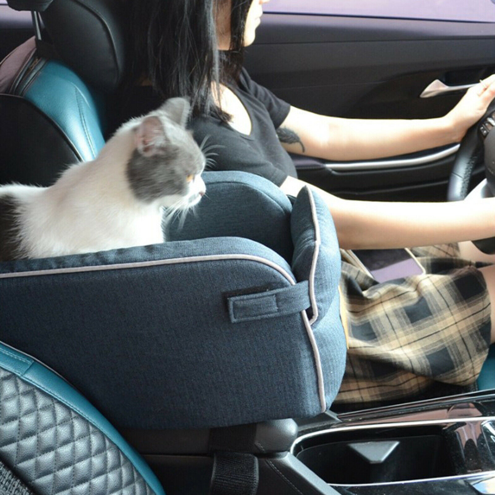 Dog Car Carrier Soft Non-slip Pet Seat Box For