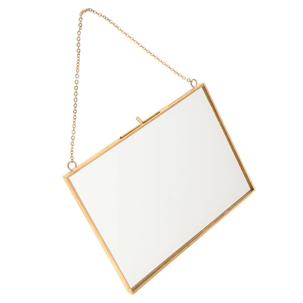 Set of 2 Double Sided Photo Frame Wall Mounted Artwork Display Holder Decor