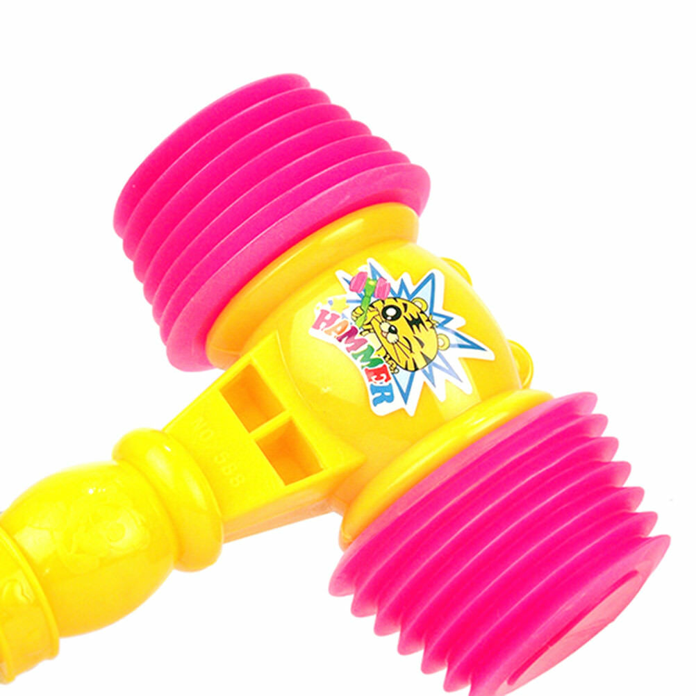 25cm Plastic Whistle Training Toddler Baby Kids Handle Hammer Noisy Whist.l8