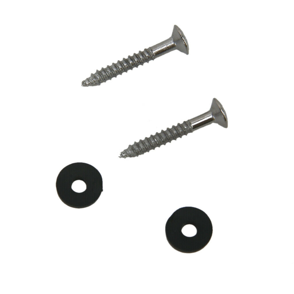 6 Electric/Acoustic Guitar Strap Button Screw Lock Kit Quality Steel Part