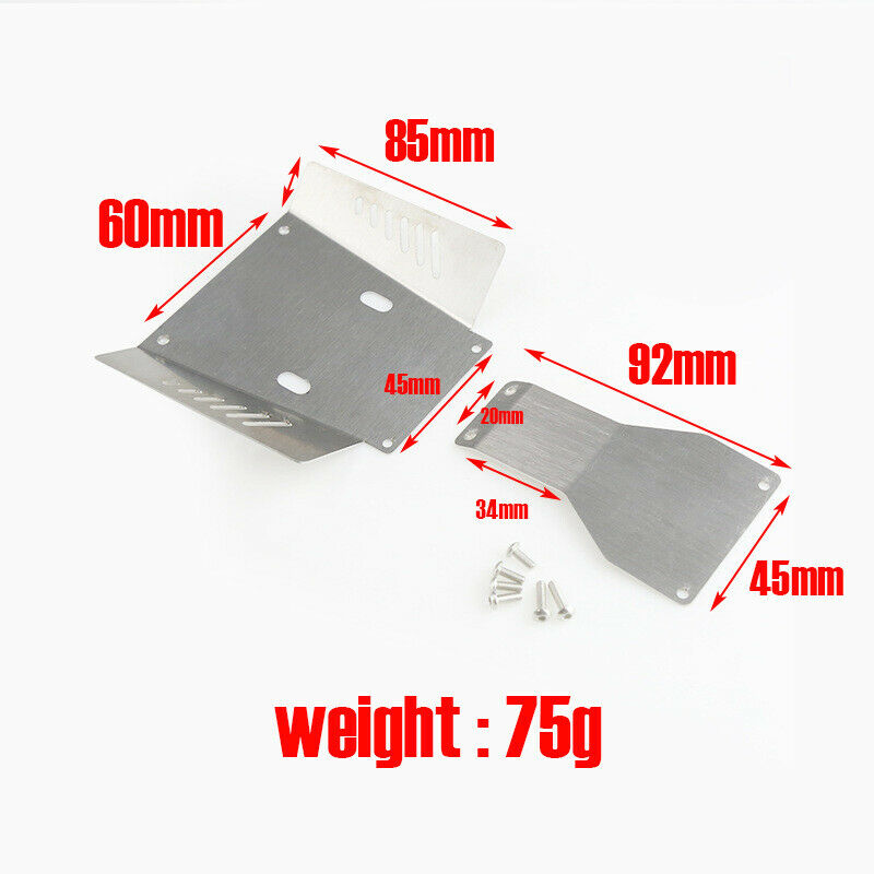 Stainless Metal Skid Plate Chassis Guard Chassis Armor For TAMIYA RC Car CC01