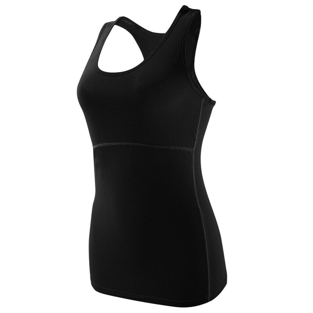 2x Sports Women's Tights Vest Running Yoga Fitness Quick-Drying Vest T-Shirt