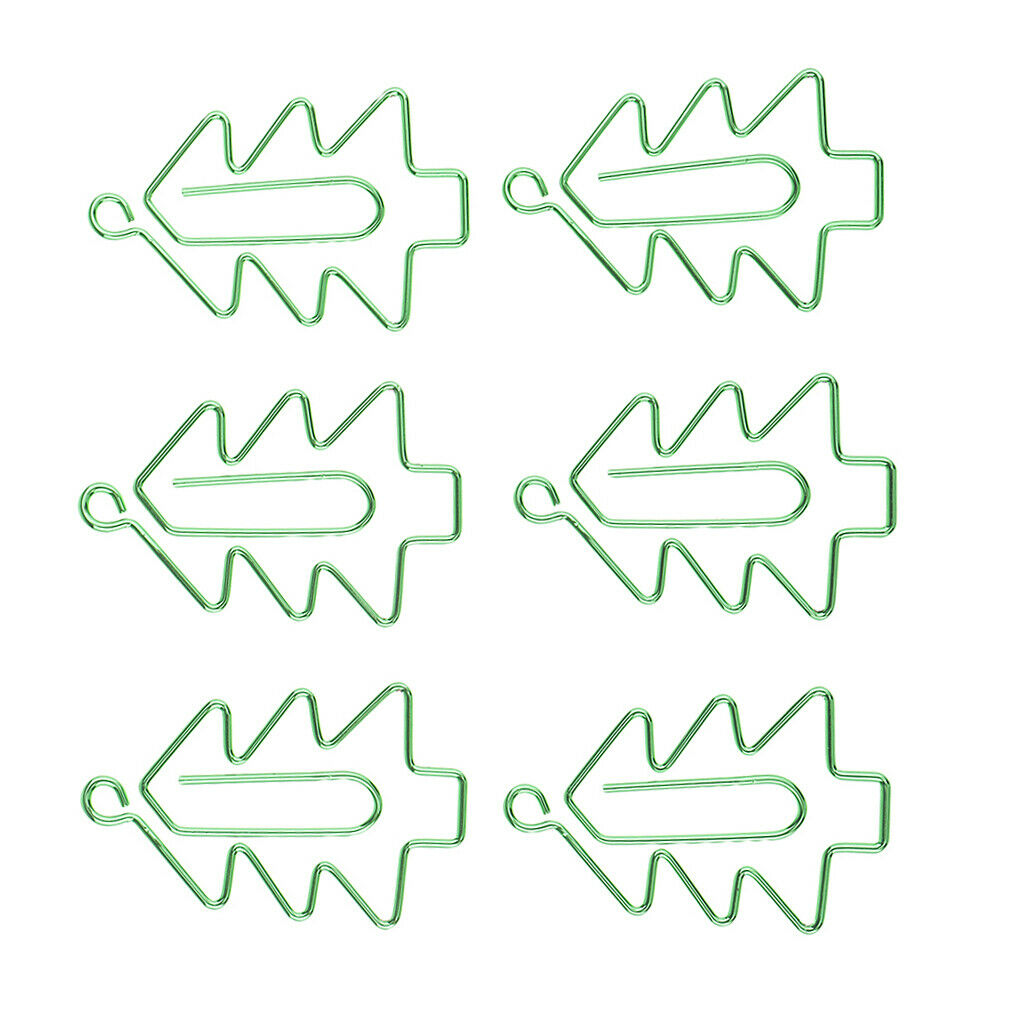 6 Pieces of Paper Clips Paper Clip Staple File Clip Paper Clips Motif