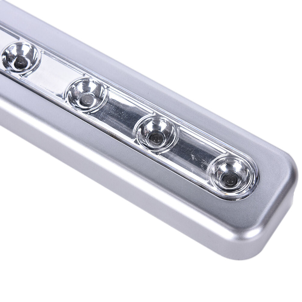 5LED Self-Stick Tap Lights Under Cabinet Push Night Kitchen Light Closet La Lt