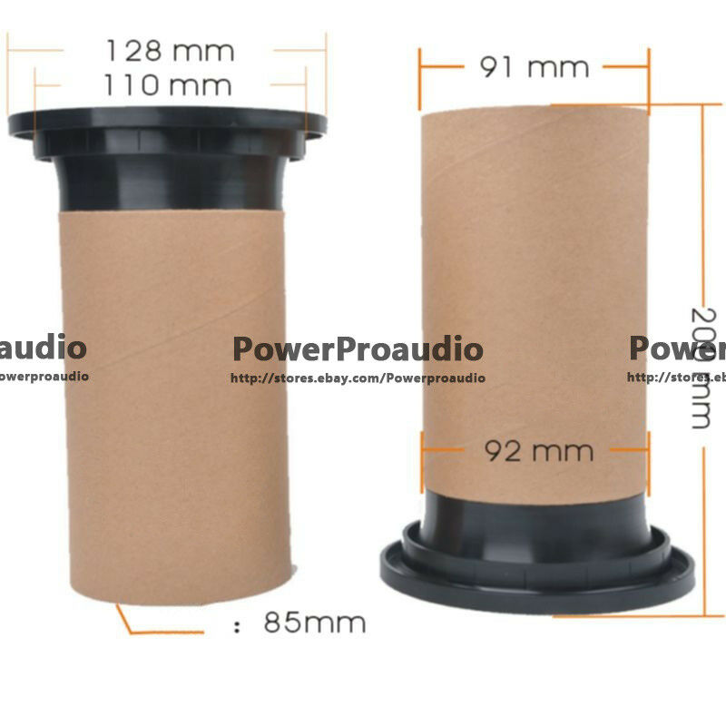 2pcs Subwoofer Port Tube Bass Vent For 12"/15"/18" Speaker DIY Repair 110x200mm