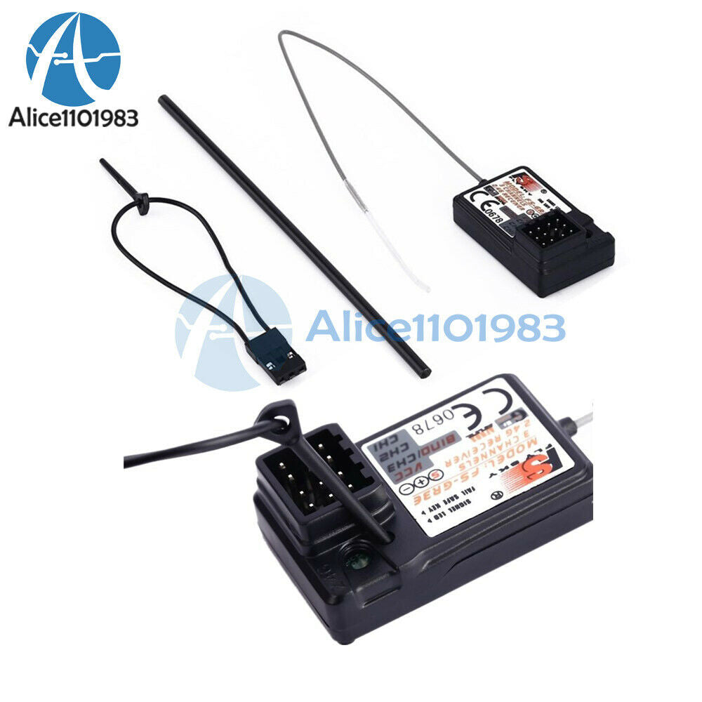 2PCS FlySky 2.4G FS-GR3E GT3B GR3C Receiver For RC Car Auto Boat Remote Control