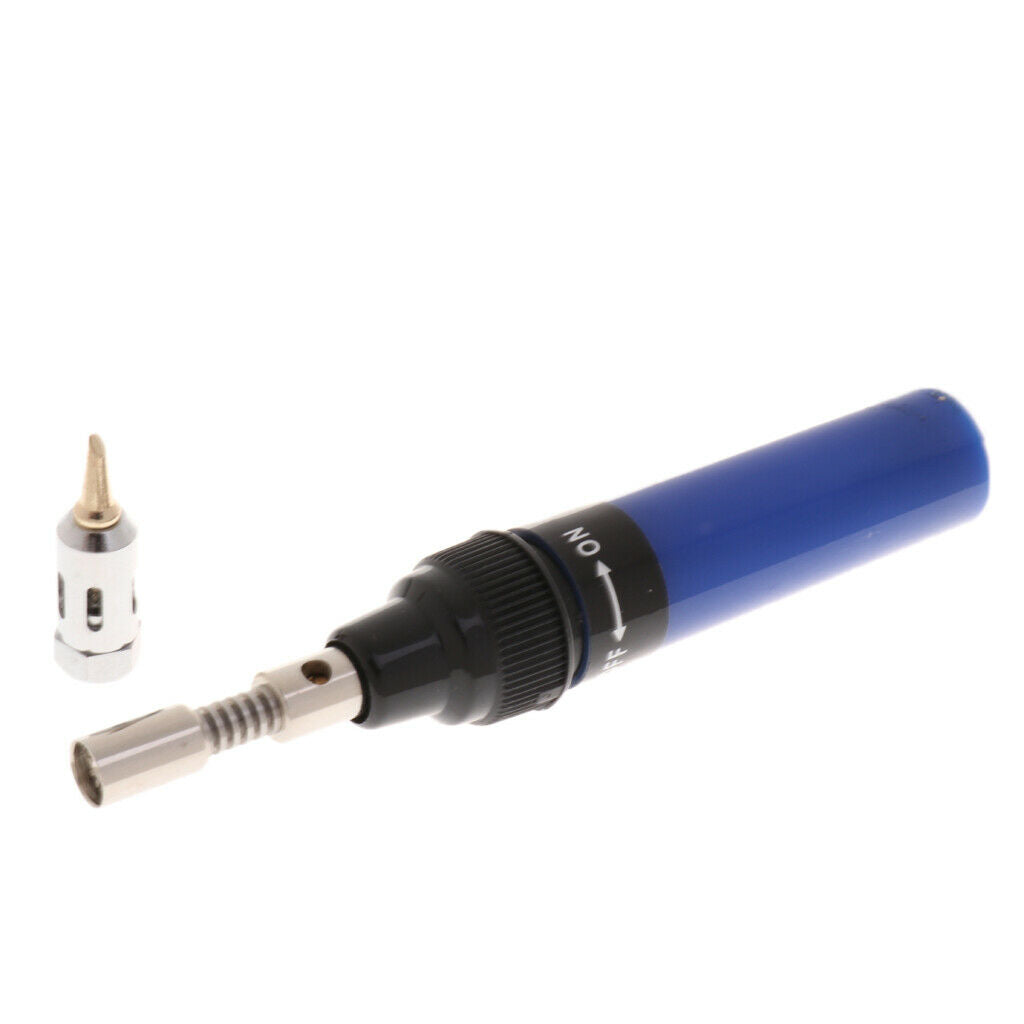 8ML Gas Soldering Iron 3-in-1 Cordless Welding Torch Repair Tools Blue
