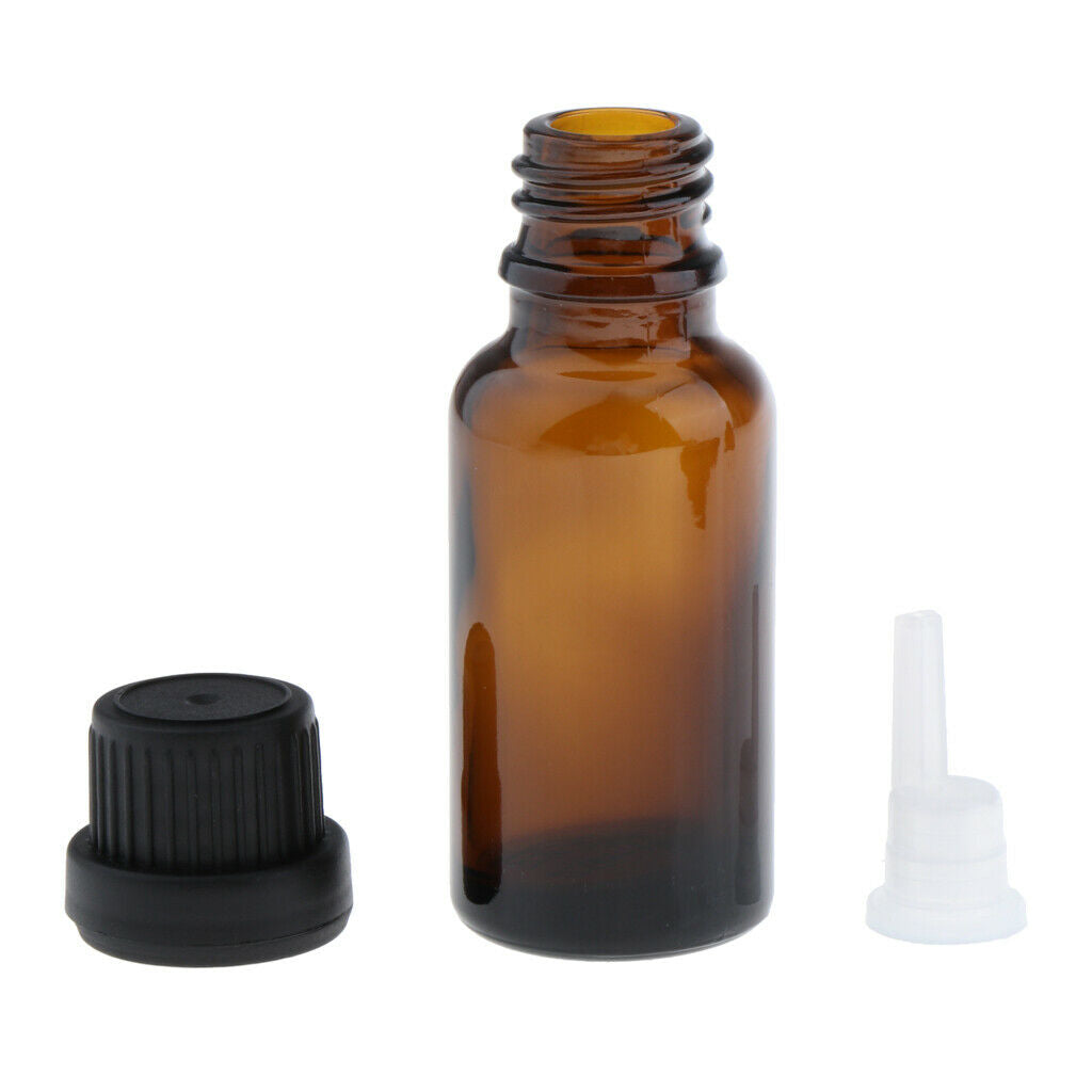 20x Essential Oil Bottle 10ml&15ml Euro Droppers Mini Makeup Liquid Vials