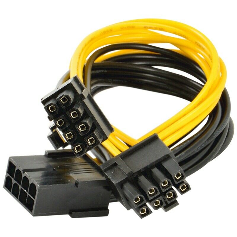 5-Pack PCI-E 8Pin to 2X 8 Pin (6+2) Power Splitter Cable for PCIE PCI ExpresX1M3