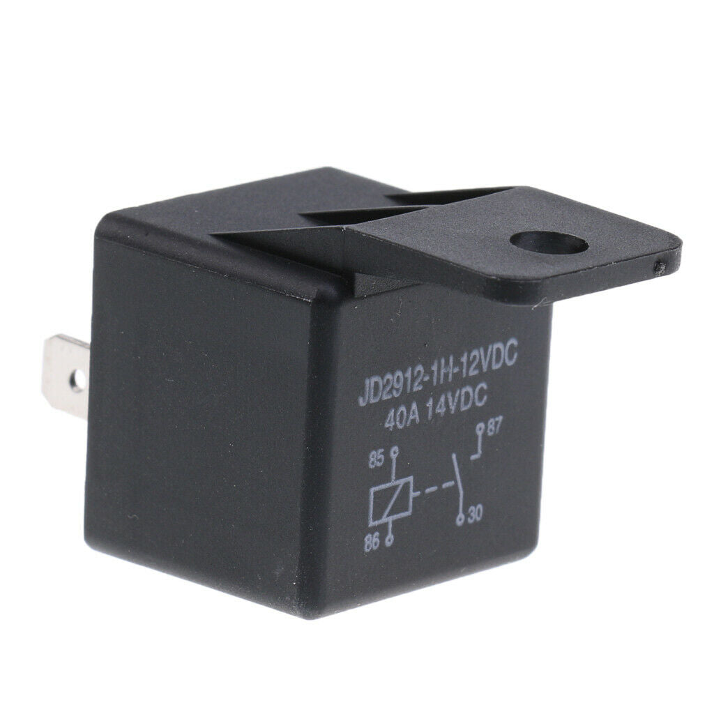 Automotive Truck Relay 12V 40Amp N/O 4 Pin Resistor Protected with Bracket