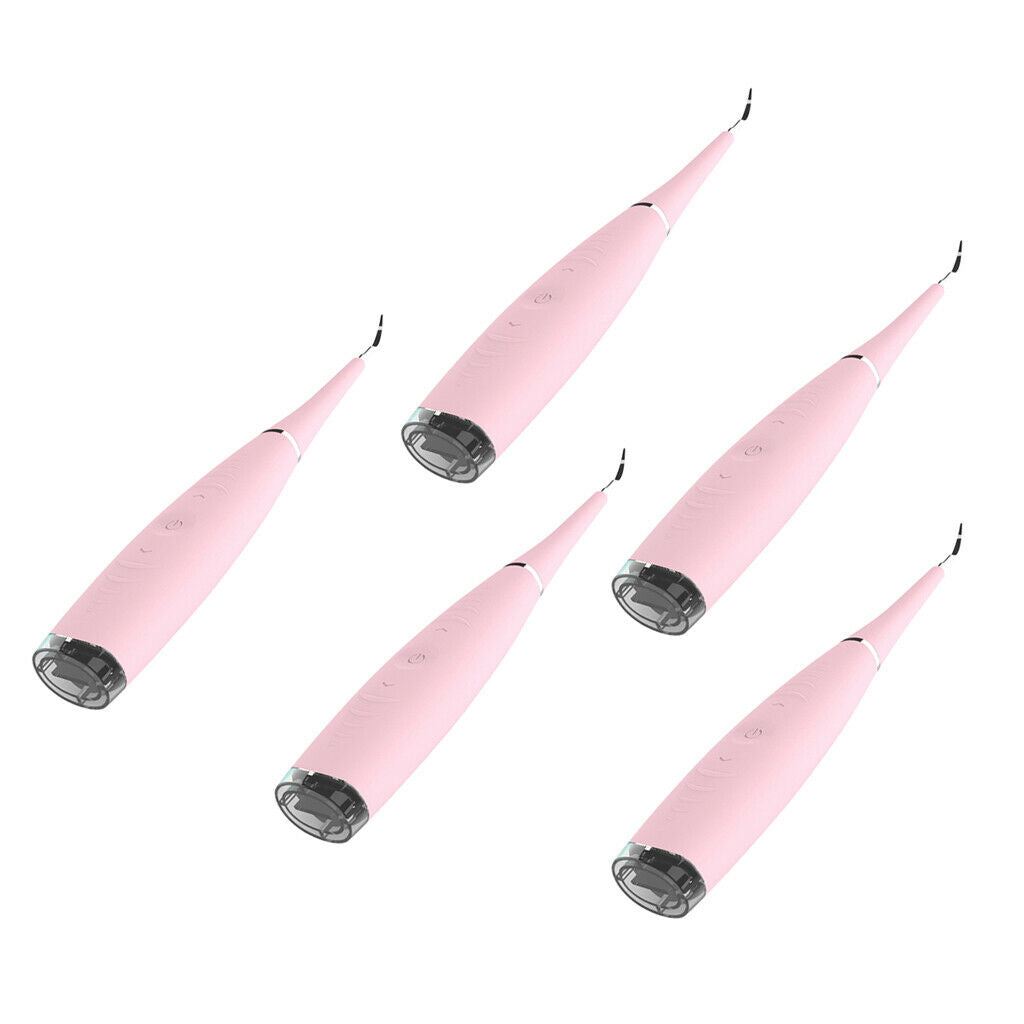 4Pcs Sonic Ultrasonic Scaler Handpiece Teeth Whitening Scaling Tool Pink