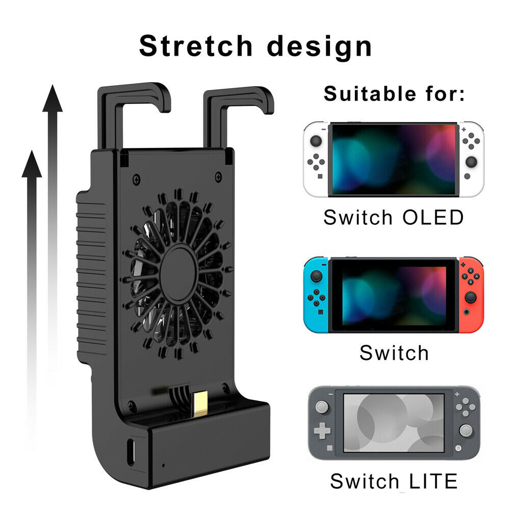External Cooler Cooling Fan Dock Charging Station For NS Switch / Lite /OLED