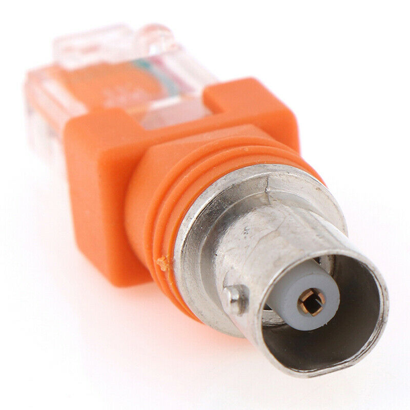 1pcs BNC Female to RJ45 Male Coaxial Coax Barrel Coupler Adap .l8
