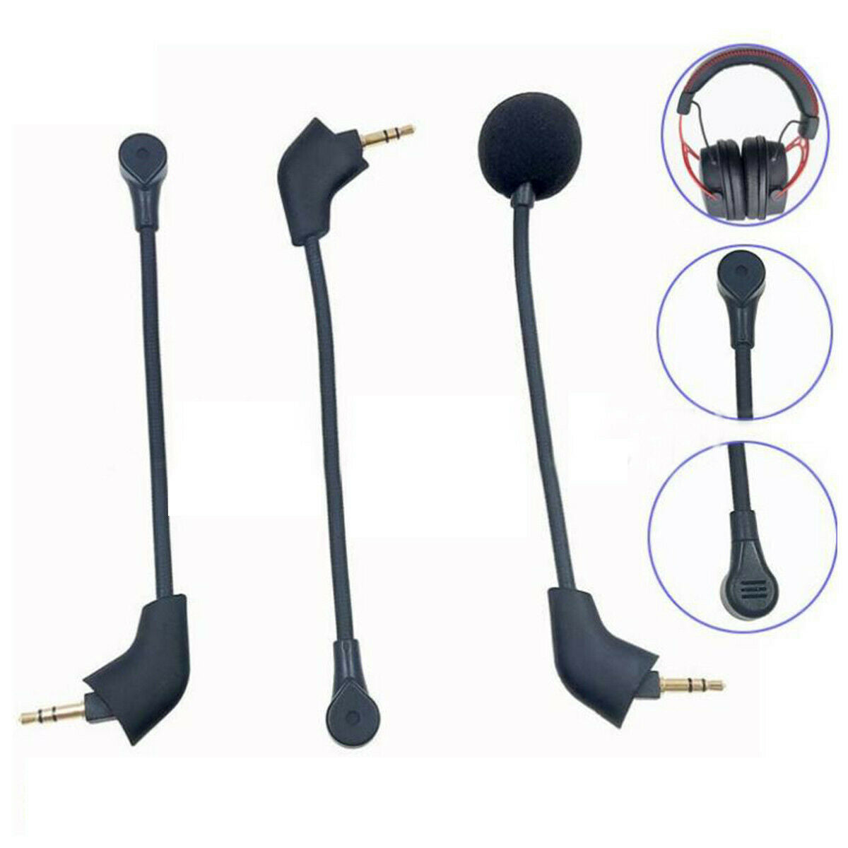 1pc Mini 3.5mm Jack Flexible Microphone Mic for Mobile Phone / PC / Laptop