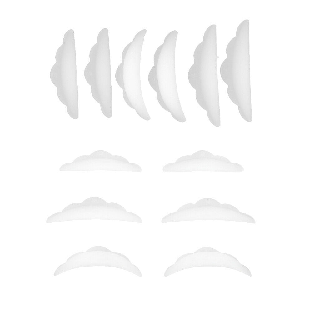 12 Pieces Eyelash Perming Lift Silicone Pads Eye Lash Lashes Guard Tools