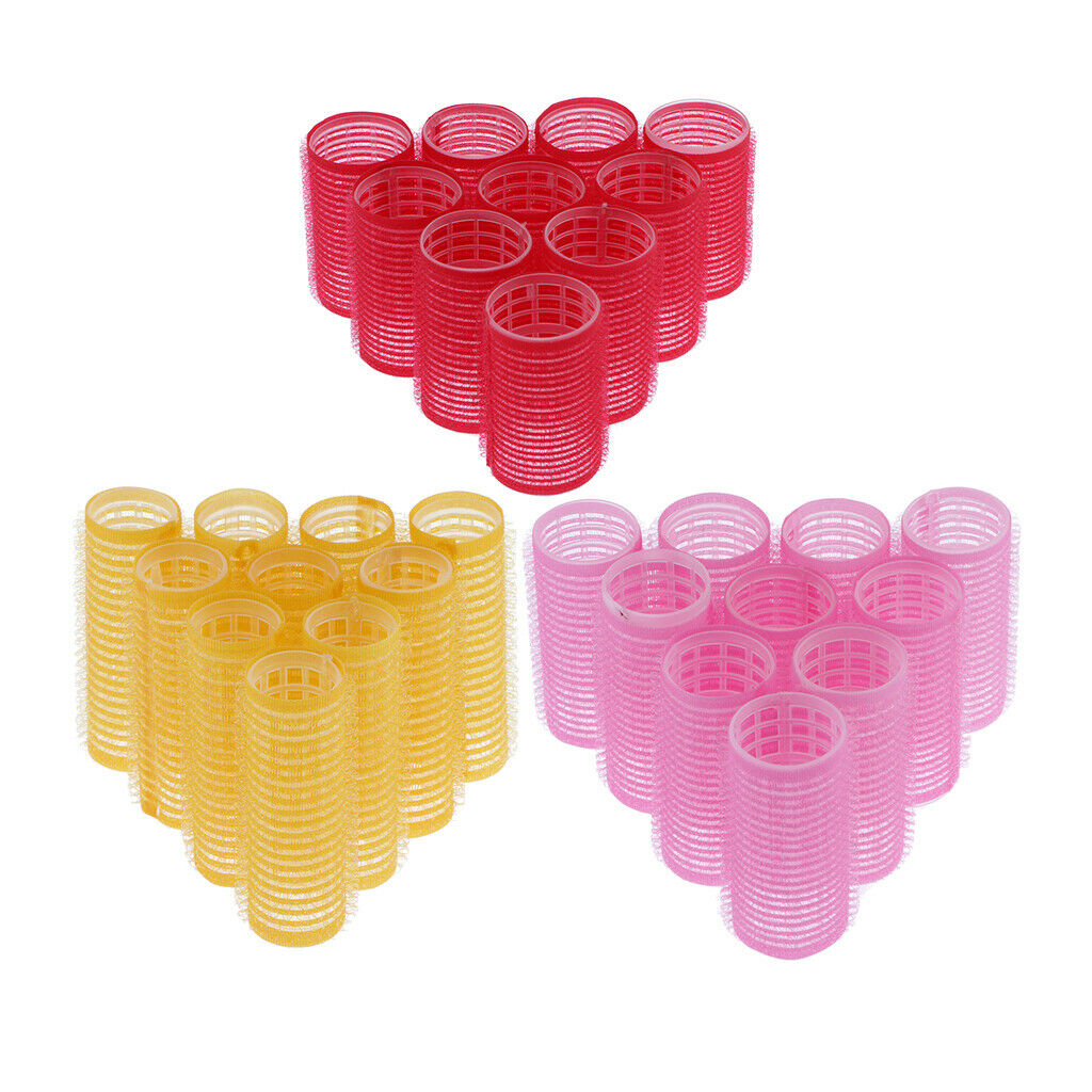 30x Salon Hair Roller Curling Curls Hairdressing Curlers for Women Girls