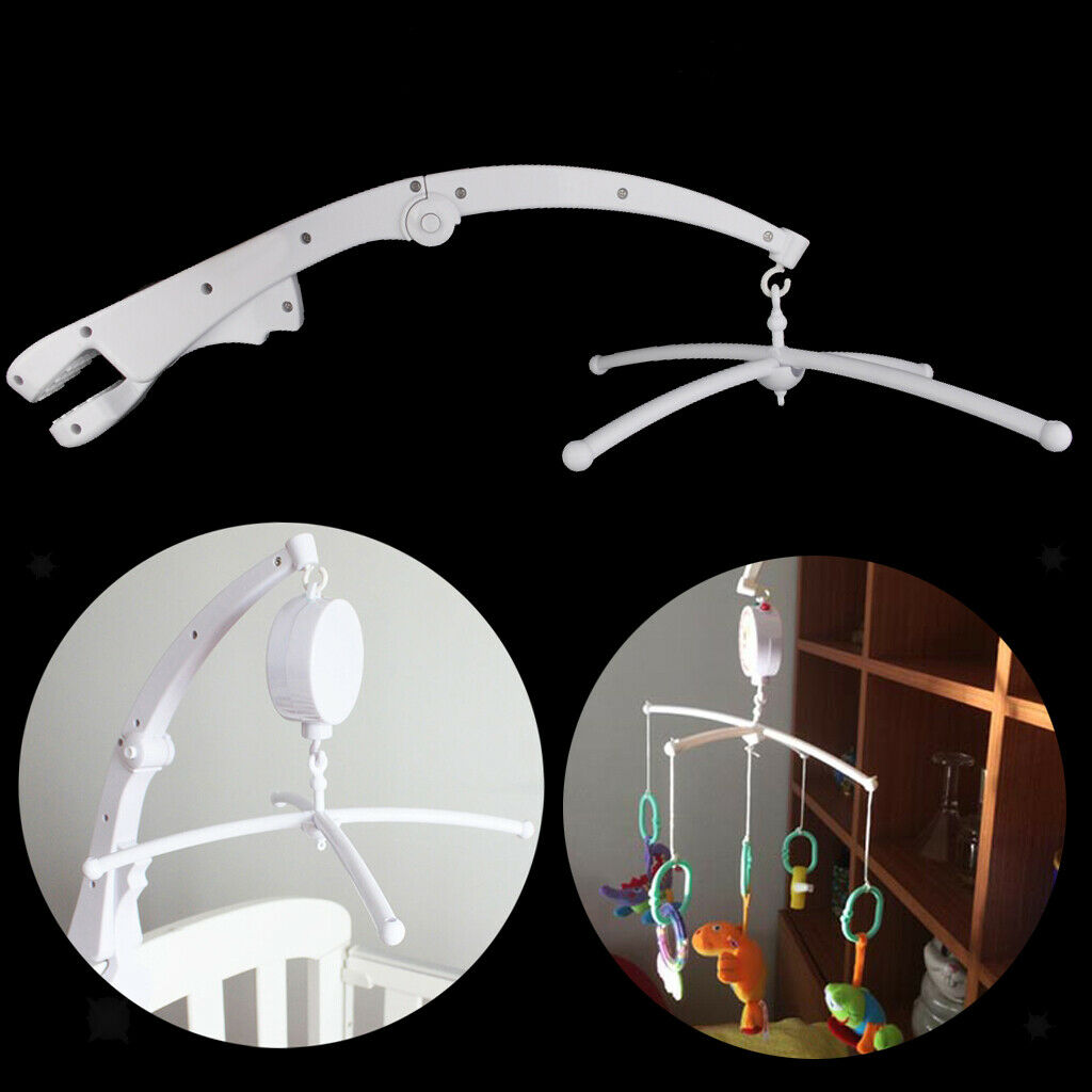 Baby Crib Mobile Music Box Holder Arm Bracket Nut Screw Box New