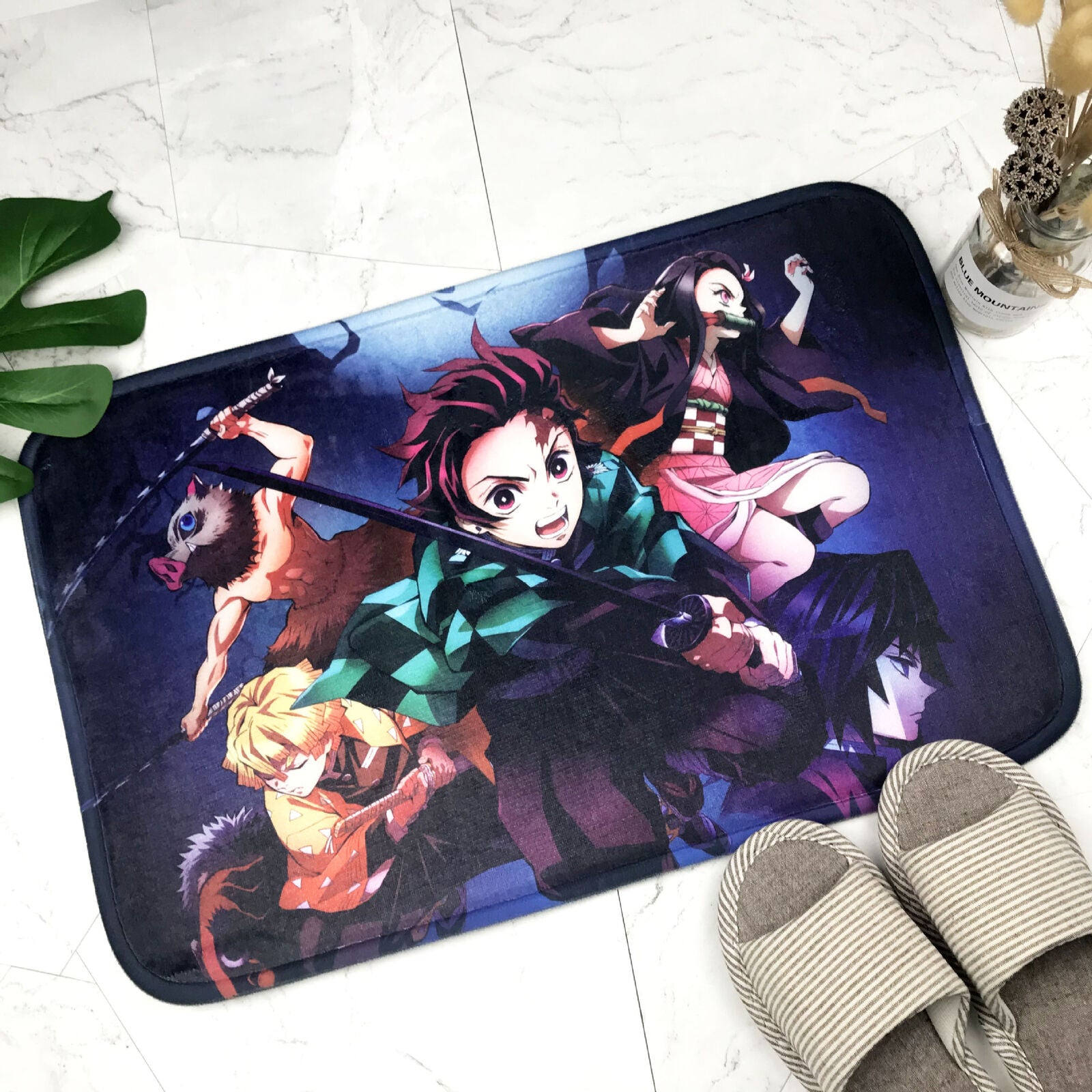 Demon Slayer Kimetsu no Yaiba Carpet Area Rug Bathroom Room Shower Room Floor