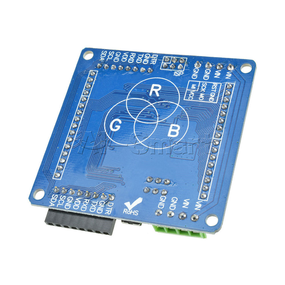 DIY Full color Rainbow Colorduino V2.0 Matrix RGB LED Driver shield For Arduino