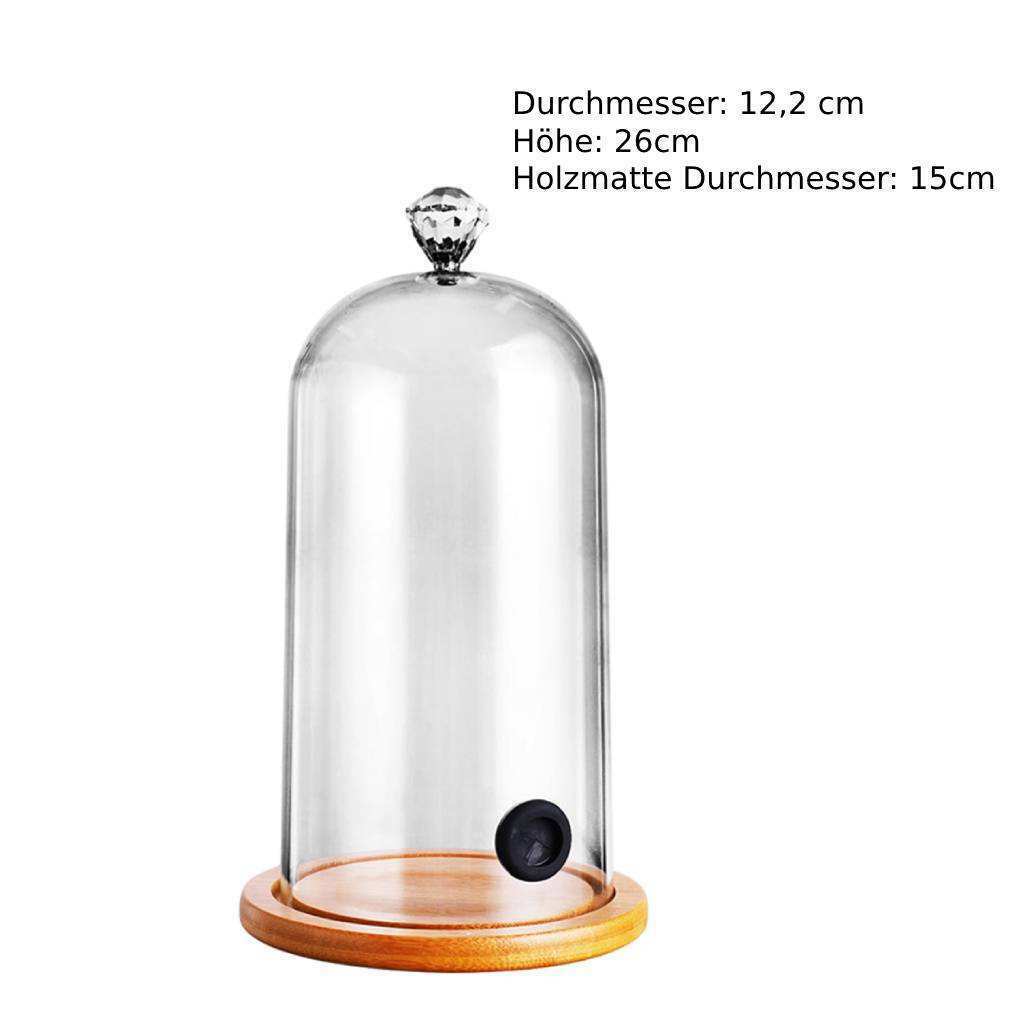 Plastic Smoke Hood Dome Cover for Cocktail Food Cake Bartending Accessory
