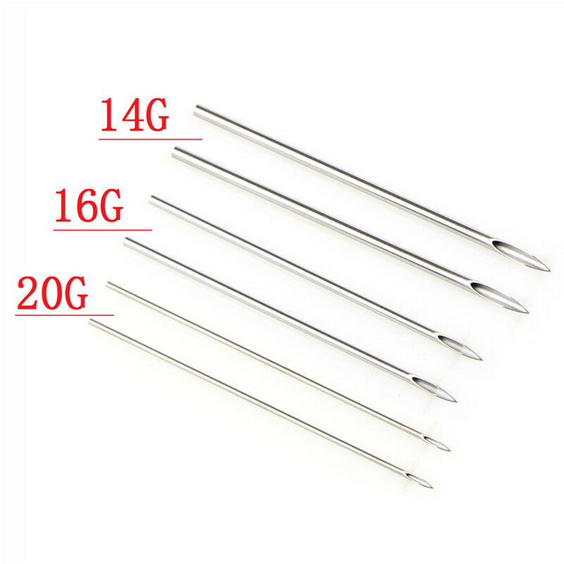 33PCS/Set Body Piercing Jewelry Tool Belly Tongue Eyebrow Nipple Lip Needles Fx