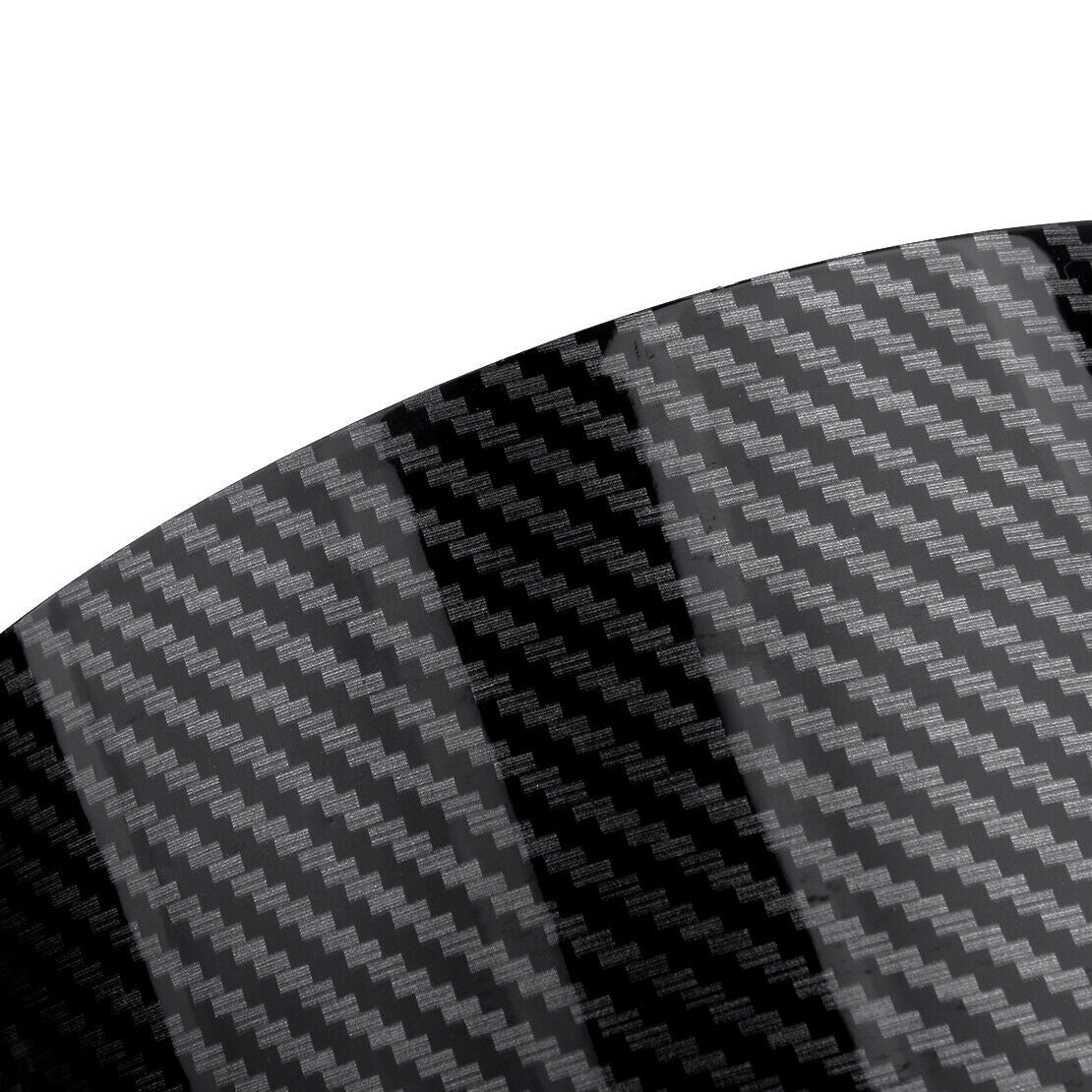 Car Carbon Fiber Style Air Intake Filter Heat Shield Cover 2.5"-3.5" Universal